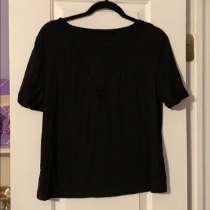 Black mesh t shirt